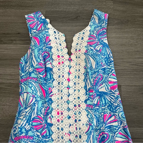 Lilly Pulitzer for Target My Fans Blue Mini Dress 4 - Picture 3 of 6